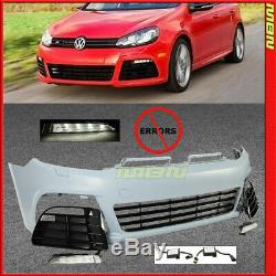 10 11 12 13 14 VW Golf GTI MK6 R20 Euro Style Front Bumper Cover with Daytime LED