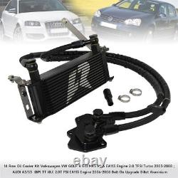 14 Row Oil Cooler Kit For EA113 VW Golf R GTI MK5 MK6 03-08 & AUDI A3/S3 06-08