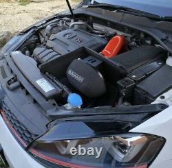 Air Filter & Heat Shield Induction Kit Red Intake Hose VW MK7 Golf GTI & R