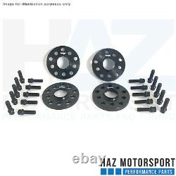 Alloy Wheel Spacer Kit 11mm Front 16mm Rear + Extended Bolts VW Golf Mk7/7.5 GTI