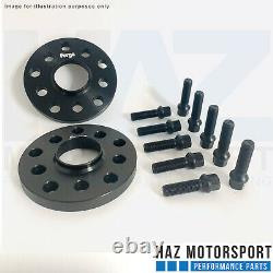 Alloy Wheel Spacers Kit 11mm Front 11mm Rear + Extended Bolts VW Golf GTI MK5