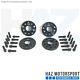 Alloy Wheel Spacers Kit 11mm Front 16mm Rear + Extended Bolts VW Golf Mk8 GTI R