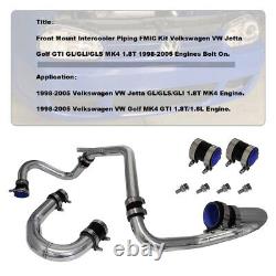 Bolt On Intercooler Piping Kit For VW Jetta Golf GTI GL GLI GLS MK4 1.8T 98-05