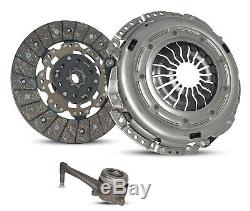 Clutch With Slave Kit for 08-14 Volkswagen GTI EOS Jetta Audi A3 2.0L L4 TURBO