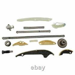 Engine Timing Chain Kit Set with Idler & Crank Sprockets for Audi VW 2.0L New