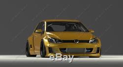 FRP Wide Body Kit For 15-17 Volkswagon Golf MK7 GTI PD RB Style