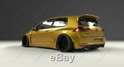 FRP Wide Body Kit(Lip, Fender, Wing) For 15-17 Golf MK7 GTI PD RB Style