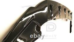For VW GOLF MK7.5 GTI R GTD GTE Front Lip Spoiler Body Kit Splitter Gloss Black