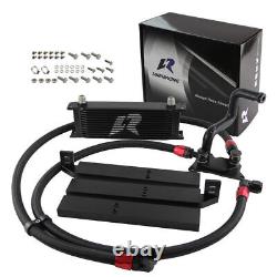 For VW Golf R GTI MK VII EA888 III 2.0T AN10 13 Rows Oil Cooler Full Kit Black