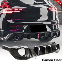 For Volkswagen VW MK8 Golf 8 GTI 21UP CARBON FIBER Rear Bumper Diffuser Lip Kit