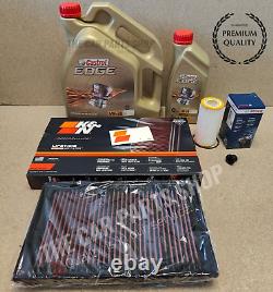For Vw Golf 2.0 Clubsport Gti 2016+ K&n Air Filter Performance Service Kit