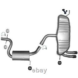 For Vw Golf 5 2,0 Gti 200 Ps 147 kW exhaust system middle rear box Kit v