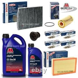 For Vw Golf Gti 2.0 Petrol Mk7 2012 Full Bosch Service Kit Oil & All Filters Oe