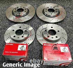 For Vw Golf Gti Mk4 1.8t Brembo Drilled Discs & Brembo Pads All Round Full Kit