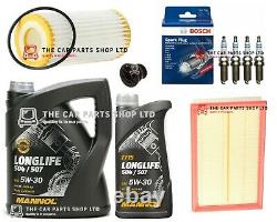For Vw Golf Gti Performance 2012 Service Kit 6l Oil & Air Oil 4 Spark Plugs