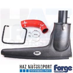 Forge Carbon Fibre Intake Induction Kit Audi S3 8V VW Golf Mk7 R/GTI Red Hose