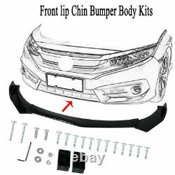 Front Bumper Lip Body Kit Splitter Chin+78.6 Side Skirts For VW Golf MK7 R GTI