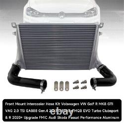 Front Mount Intercooler Kit For VW Golf R MK8 GTI VAG EA888 Gen. 4 Audi S3 TT TTS