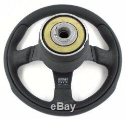 Genuine Momo Team 300mm leather steering wheel, hub kit and VW horn. Volkswagen