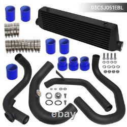 Intercooler Kit With SSQV Sensor Flange For VW Jetta Golf GTI MK4 1.8T 98-05 Blue