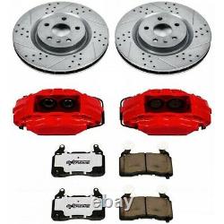 KC898-26 Powerstop Brake Disc and Caliper Kits 2-Wheel Set Front for VW Beetle