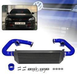 Performance Front Twin Intercooler + Pipe Kit For VW Golf R GTI MK7 2.0T 2015-21