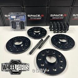 SPACE. R 12mm & 15mm Wheel Spacers Kit +Locking Bolts for VW Golf MK7 MK7.5 R GTI