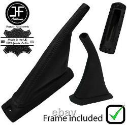 Schwarz Schwarz Streifen Leder Handbremse+basis-kit Für Vw Golf 2 Gti G60 Rallye
