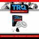 TRQ Performance Brake Rotor Drilled Slotted Coated & Ceramic Pad Front Kit