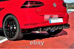 VW Golf GTD MK7.5'TCR Style' Rear Valance Diffuser 2016-2020 Spoiler Body Kit