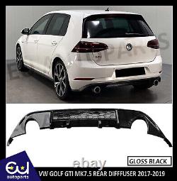 VW Golf GTI MK7.5 Rear Valance Diffuser 2016-2020 Spoiler Body Kit UK SELLER