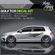 VW Golf TCR Vinyl Decal Kit MK5 6 7 8 Stickers Golf R Gti APR Limited