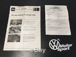 Very Rare VW Mk1 Golf GTi NOS Votex Wide Arch Trim Set Kit Plastic Arches Flares