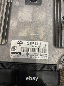 Volkswagen Golf MK5 GTI ECU KIT BWA Manual 1K0907115J ECU Speedo Key 2.0