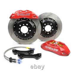 Yellow Speed 356mm Slotted Disc 6 Pot Front Big Brake Kit For Vw Golf 7 Mk7 Gti