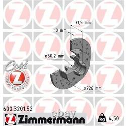 Zimmermann Sportscheiben + Beläge VW Golf 3 Passat Vento 2.0 GTI 2.8VR6 Hinten
